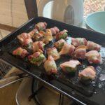 Bacon-wrapped Brussels sprouts.