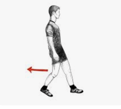 Walking backwards, aka retro walking.